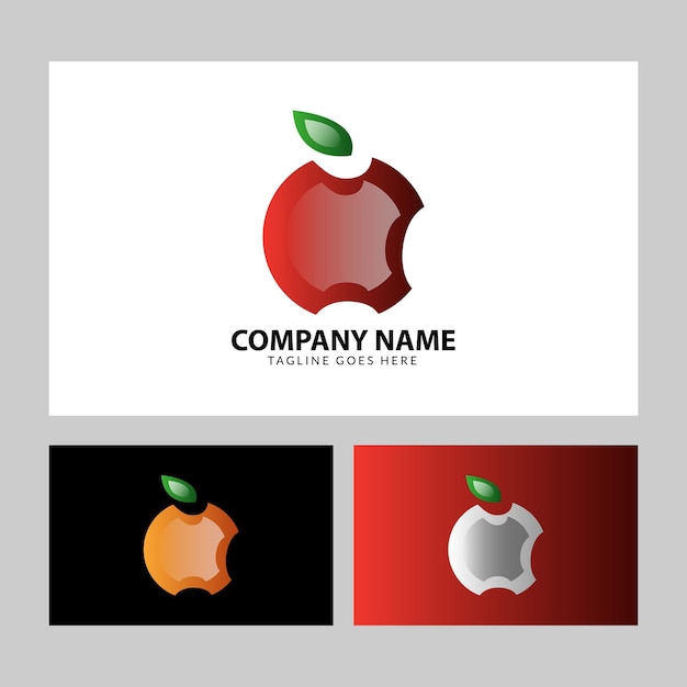 Logo pomme vecteur gratuit 2023