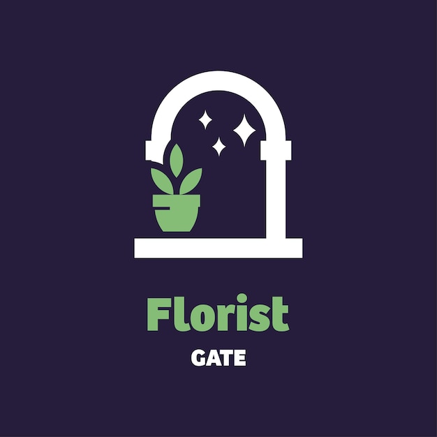 Logo De La Porte Du Fleuriste