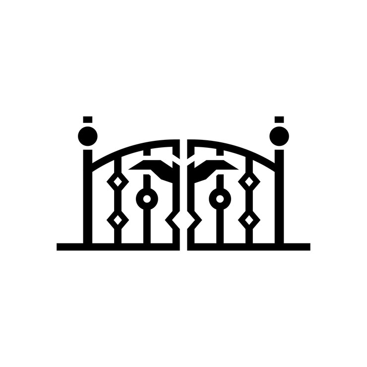Vecteur le logo de la porte