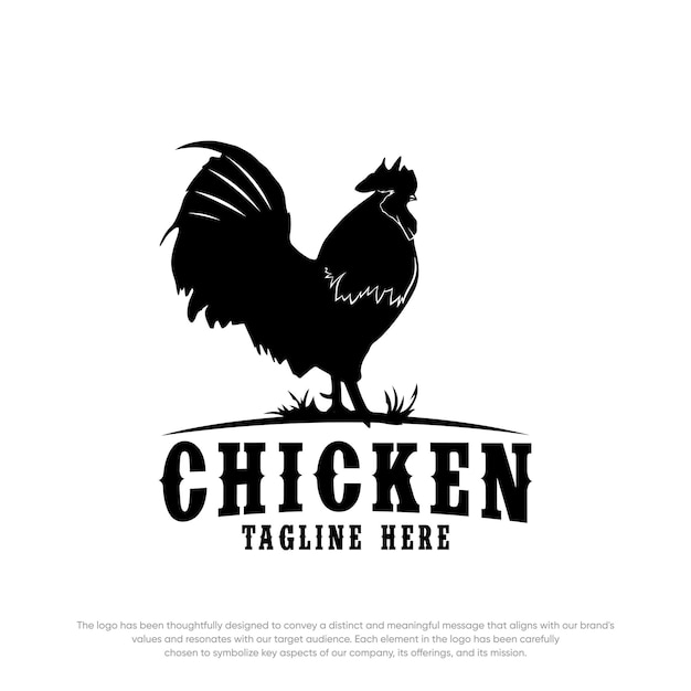 Logo de poulet Ensemble vectoriel de logo de poulet