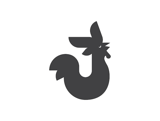 Logo De Poulet Modèle Vectoriel D'icône De Logo De Coq