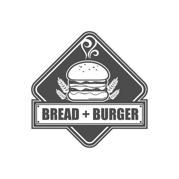 Vecteur logo pour burger shop