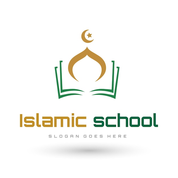 Vecteur un logo pour l'école islamique qui dit 