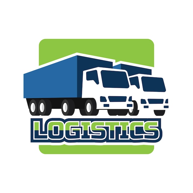 Vecteur logo pour une entreprise appelée logistique