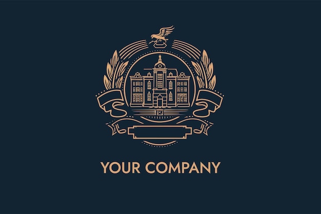 Un logo pour une entreprise appelée votre entreprise.