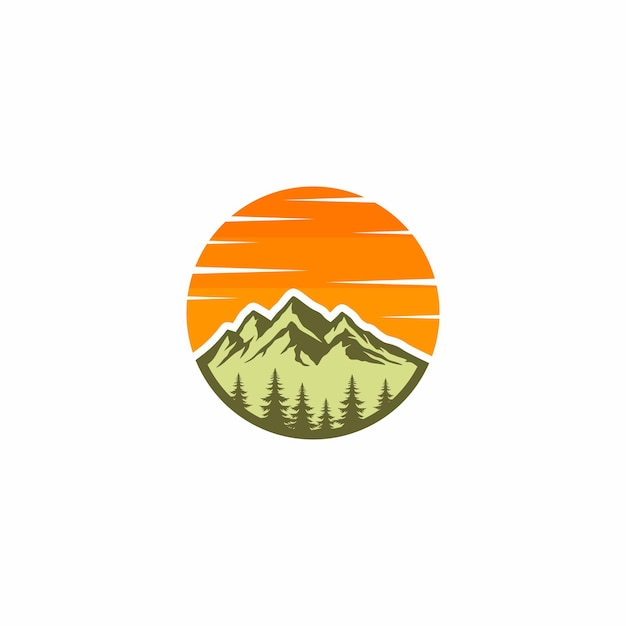 Un logo pour une entreprise de montagne appelée Mountain Range.