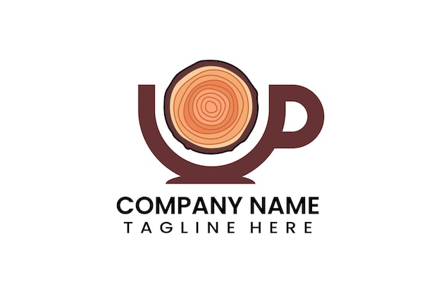 Un logo pour une entreprise qui est une bûche avec un grand arbre et le mot logo.