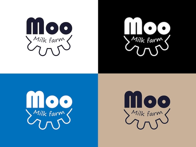Logo pour une ferme laitière
