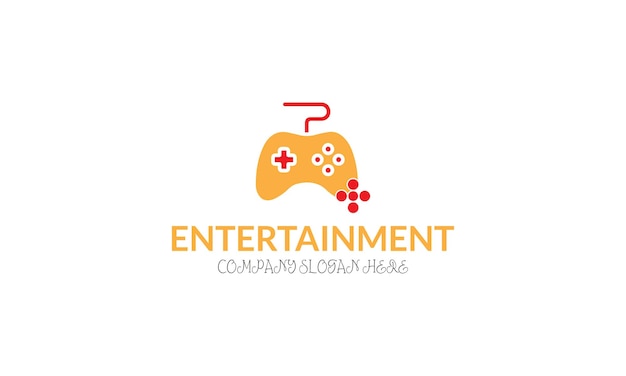 un logo pour un jeu vidéo appelé le divertissement du divertissement