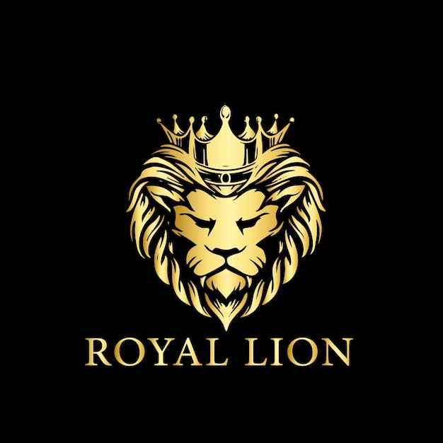 Vecteur un logo pour le lion royal