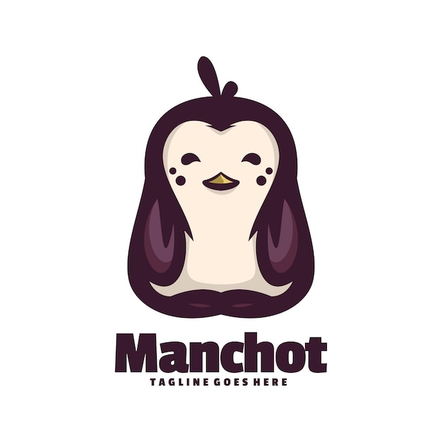 Logo Pour Un Logo Manchot Avec Un Pingouin Dessus