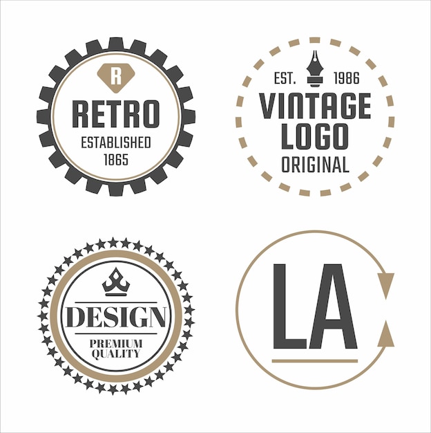 Vecteur un logo pour un logo de style vintage