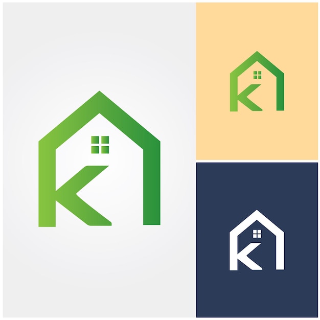 Un Logo Pour Une Maison Avec K Et Une Maison