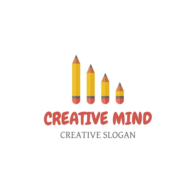 Vecteur logo pour une marque appelée creative mind