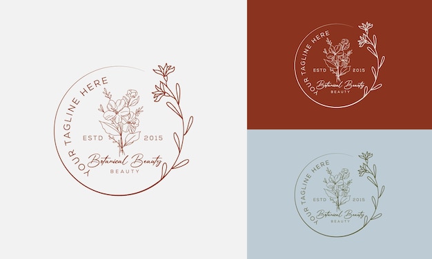 Vecteur un logo pour une marque de beauté appelée biome.