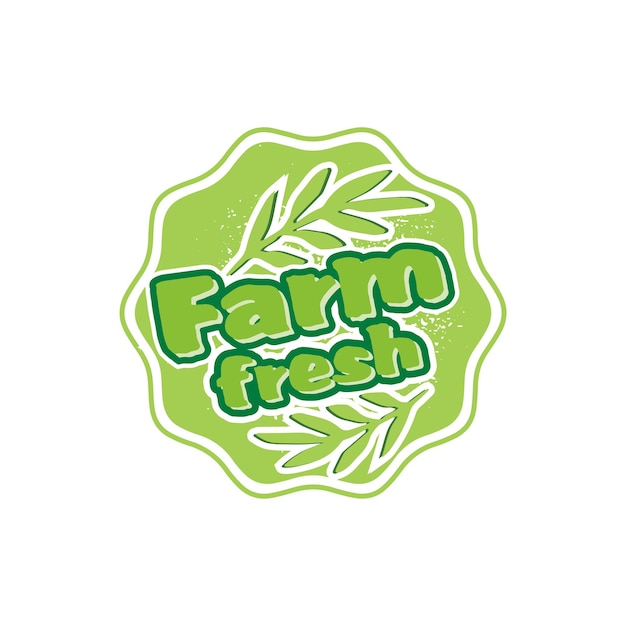 logo pour les produits frais de la ferme iconologie modèle de logo