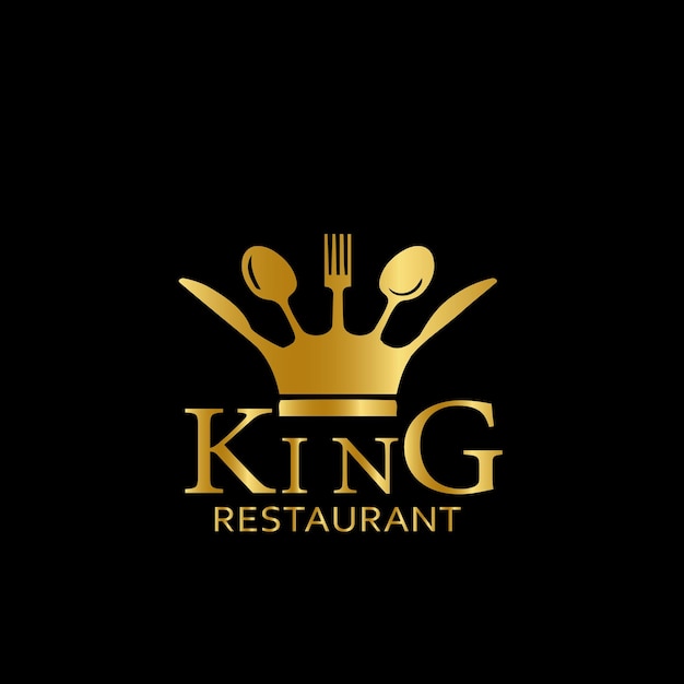 Vecteur un logo pour un restaurant appelé king restaurant