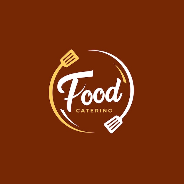 Un logo pour la restauration qui s'appelle food catering