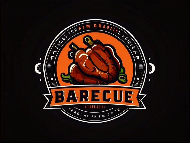 Vecteur un logo pour la société de grill qui est pour le grill