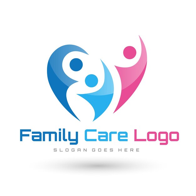 Vecteur un logo pour les soins familiaux.