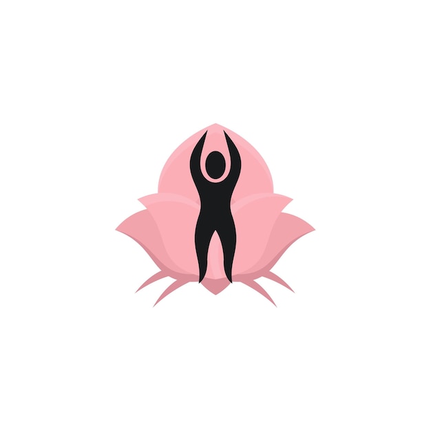 Vecteur un logo pour un studio de yoga appelé yoga