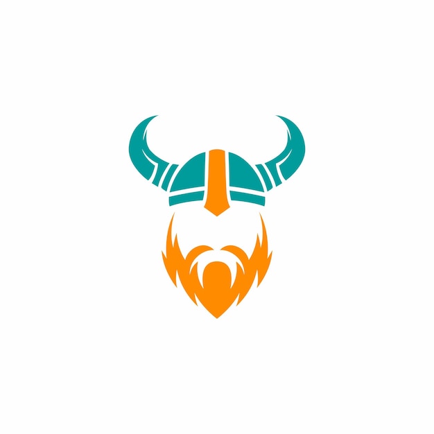 Logo pour un taureau avec une barbe et une moustache