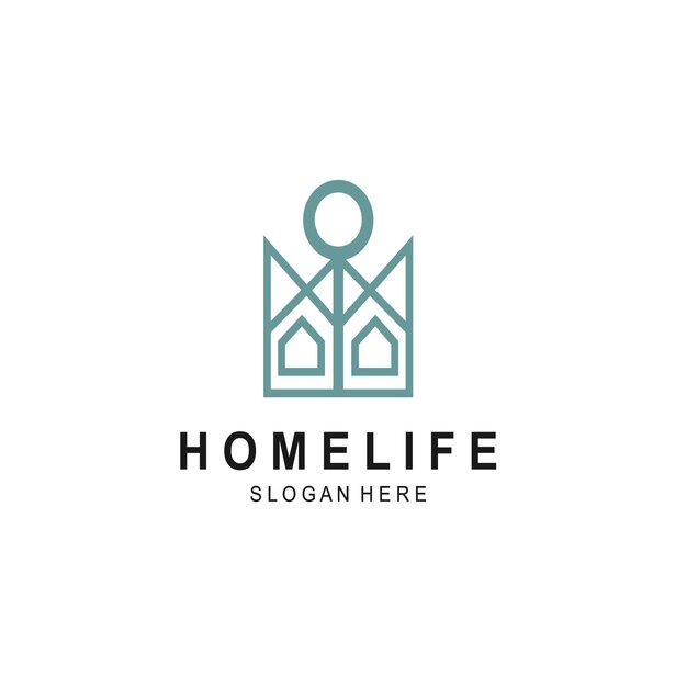 Un Logo Pour La Vie à La Maison, Un Homme Sur Une Chaise