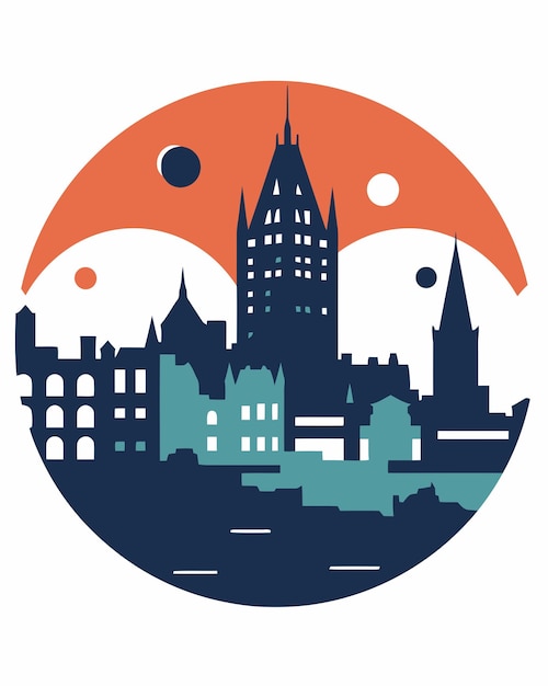 Vecteur un logo pour une ville qui s'appelle montréal.