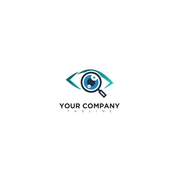 Vecteur un logo pour vos yeux et le logo de votre entreprise.