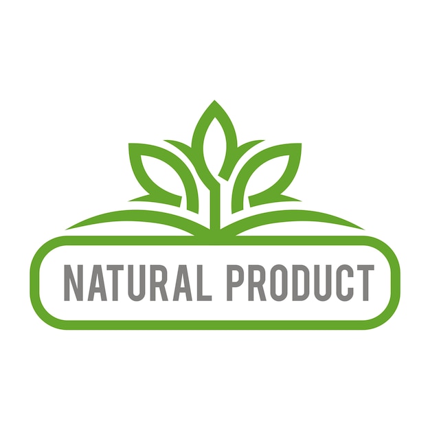 Vecteur logo des produits naturels