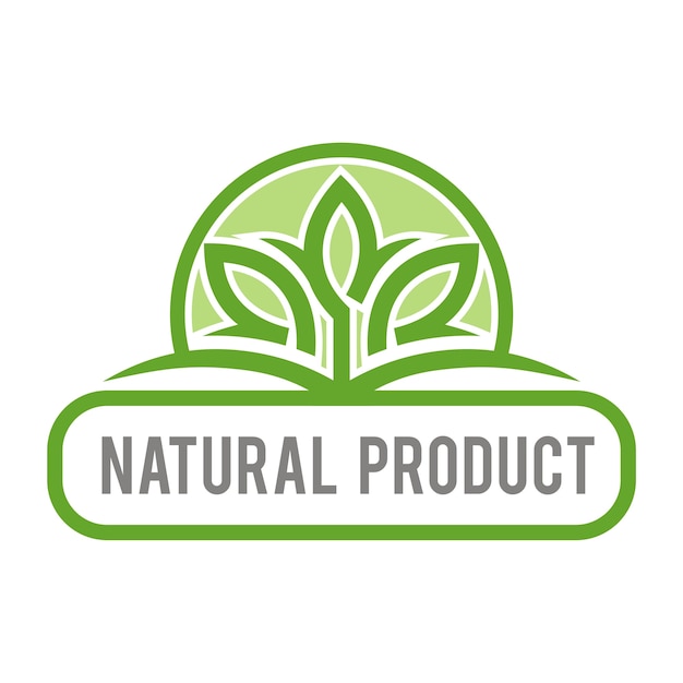 Vecteur logo des produits naturels