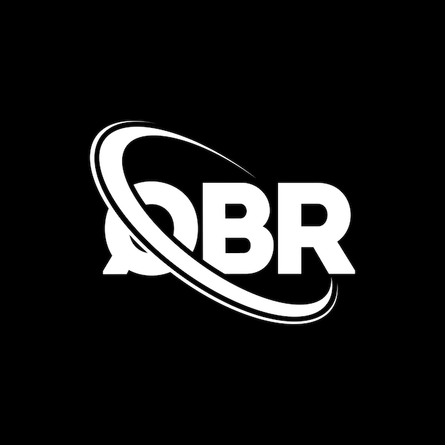 Le logo QBR est une lettre QBR, une initiale QBR, liée à un cercle et à des majuscules, un monogramme et une typographie QBR pour les entreprises technologiques et les marques immobilières.