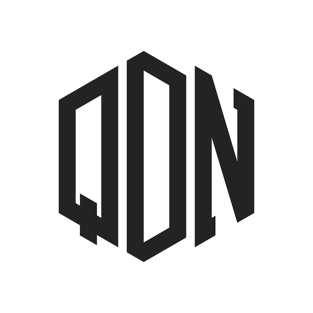 Le logo de QDN est une lettre initiale, un monogramme et un hexagone.