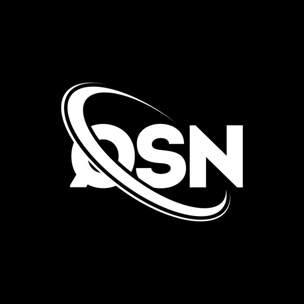 Le Logo Qsn (littère Qsn) Est Lié à Un Cercle Et à Une Lettre Majuscule, Le Logo Qsn Est Une Typographie Pour Les Entreprises Technologiques Et Les Marques Immobilières.