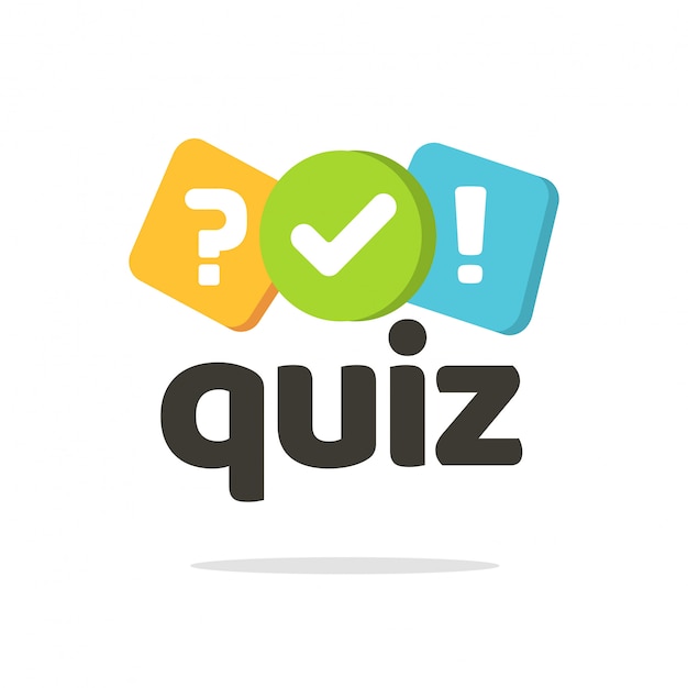 Logo De Quiz Ou Symbole D'icône De Questionnaire De Sondage