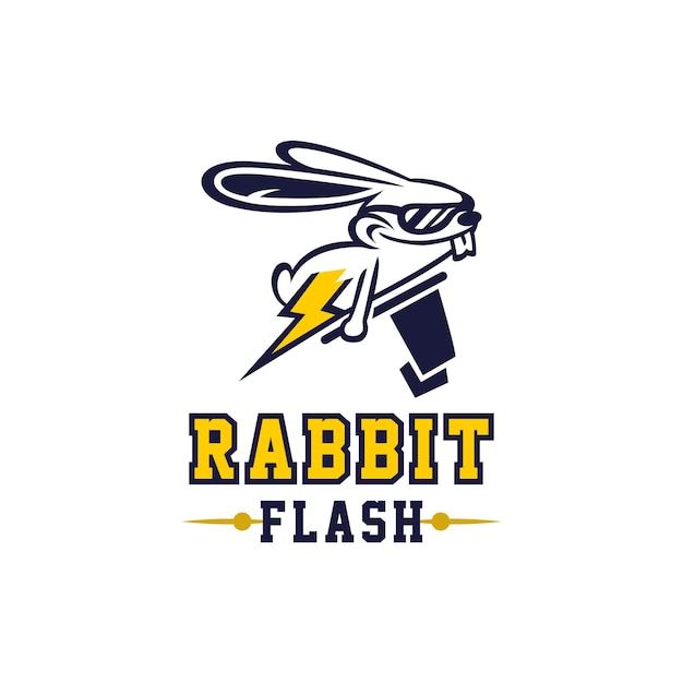 Logo Rabbit Flash Sports Général Bon Pour Toute Industrie