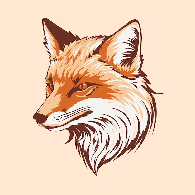 Vecteur le logo d'un renard