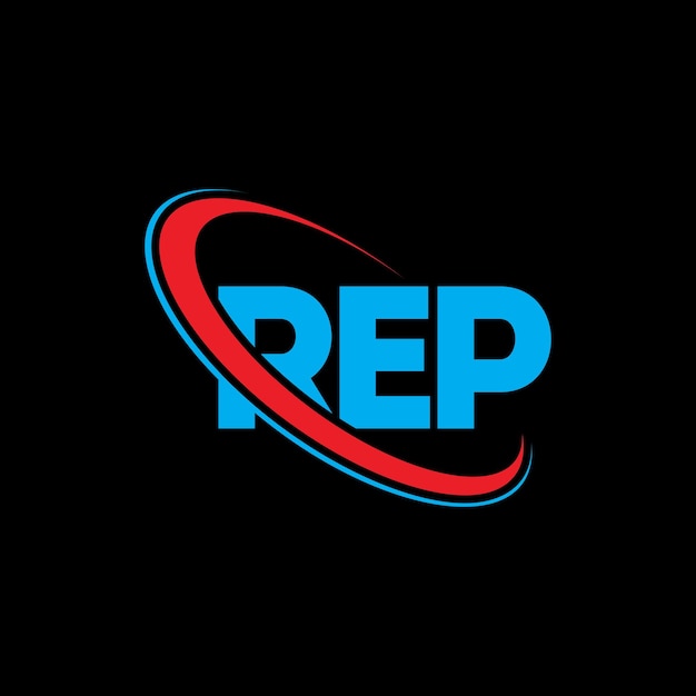 Le Logo Rep Est Une Lettre Rep, Une Initiale De Rep, Liée à Un Cercle Et à Un Monogramme En Majuscules, Et Une Typographie Rep Pour Les Entreprises Technologiques Et Les Marques Immobilières.