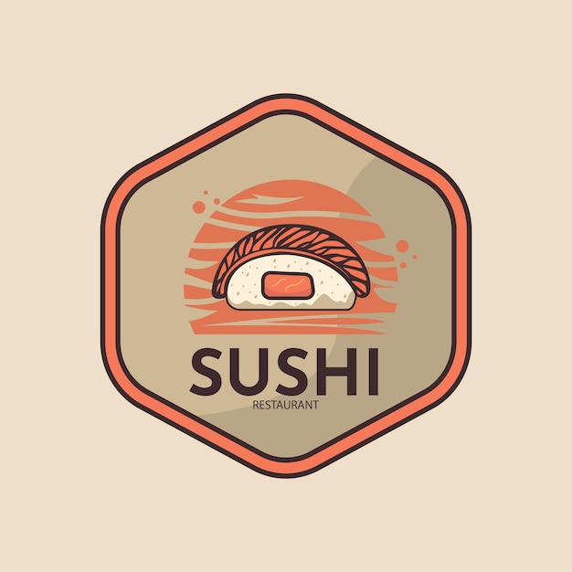 Logo Restaurant japonais, logo Sushi