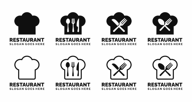 Logo de restaurant vectoriel