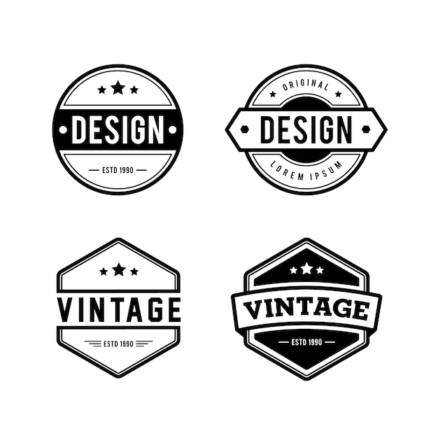 Logo rétro vintage