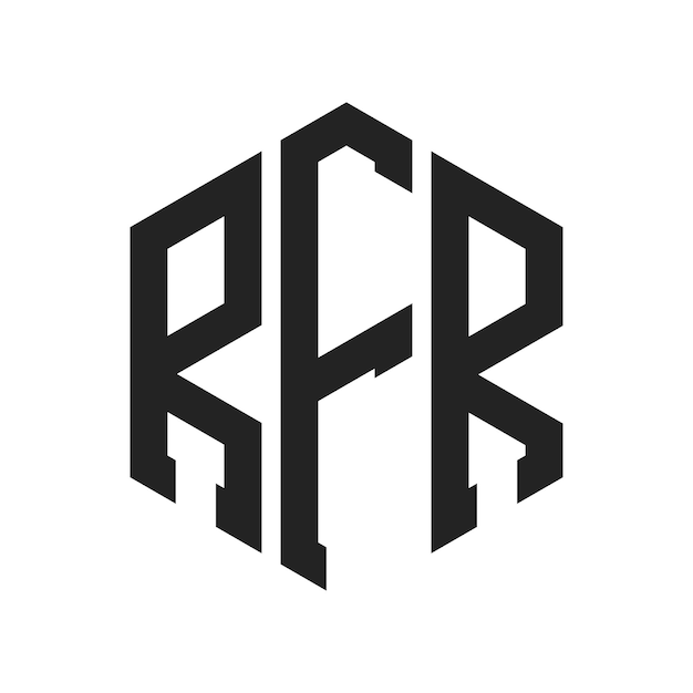 Le logo RFR est constitué d'une lettre initiale, d'un monogramme et d'une forme hexagonale.