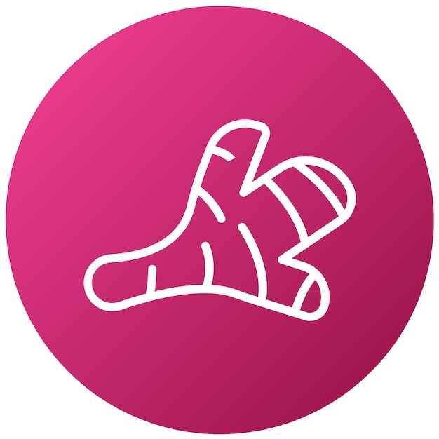 Vecteur un logo rose et blanc avec une chaussure dessus