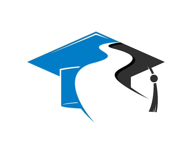 Logo De Route De Chapeau De Graduation