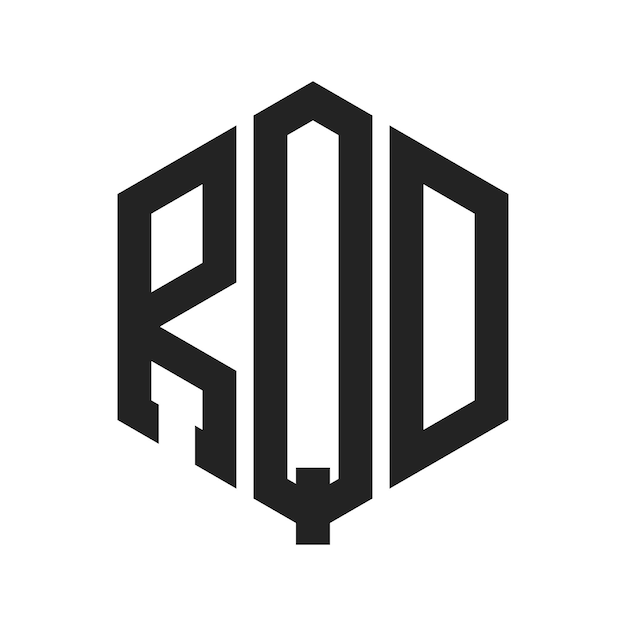 Le logo de la RQD est constitué d'une lettre initiale, d'un monogramme et d'une forme hexagonale.