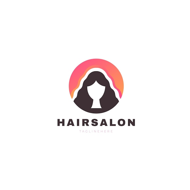 Logo De Salon De Coiffure Dégradé