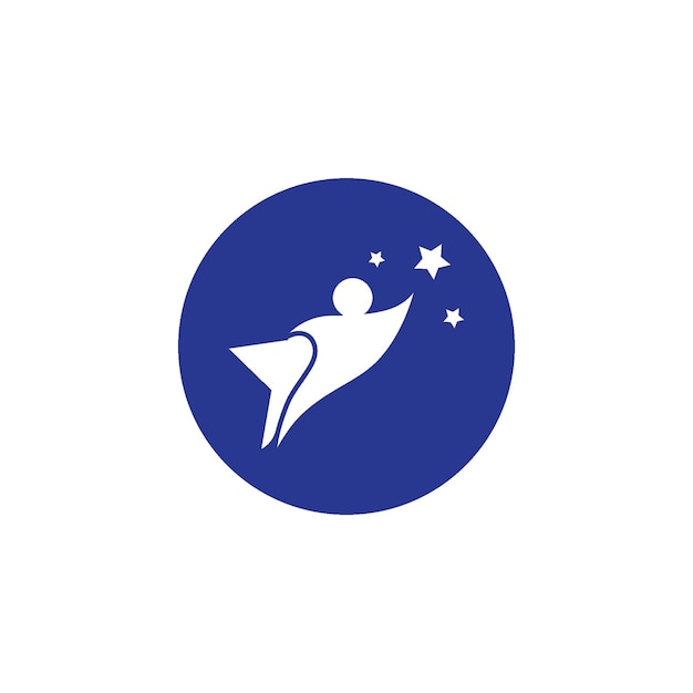 Logo de la santé et des affaires de succès des gens étoiles