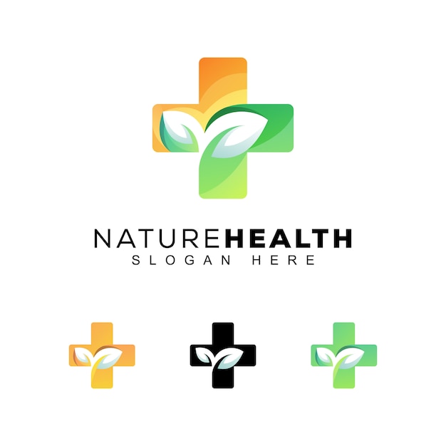 Logo De Santé Nature Couleur Moderne
