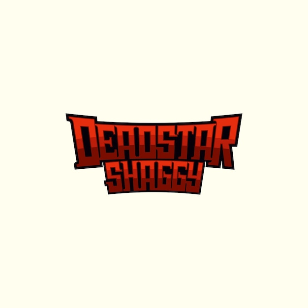 Vecteur logo shaggy de l'étoile morte