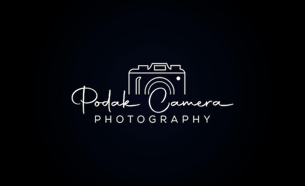 Logo De Signature De Typographie De Photographie Pour L'obturateur Abstrait D'appareil-photo De Photographie De Mariage